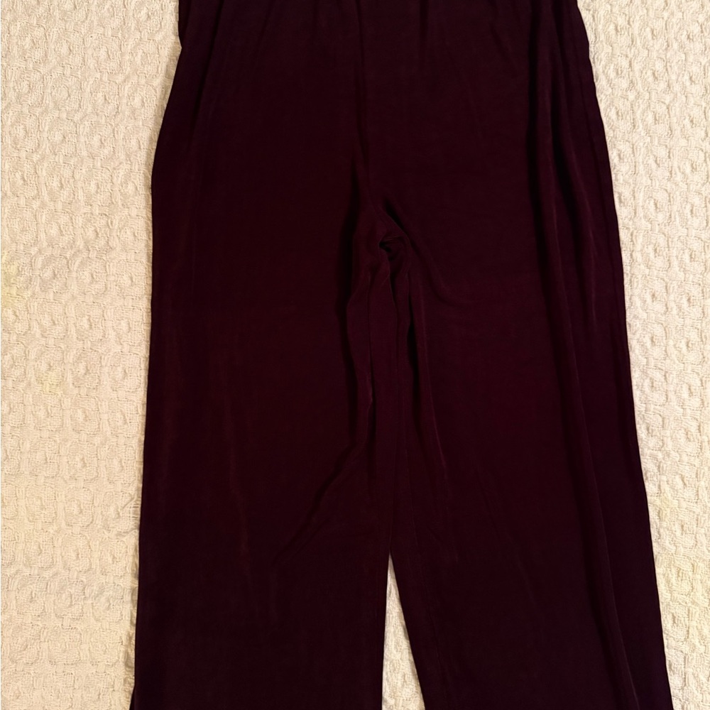 Chico's Straight Leg Pants in Deep Plum